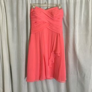 Bright Coral Cocktail Dress